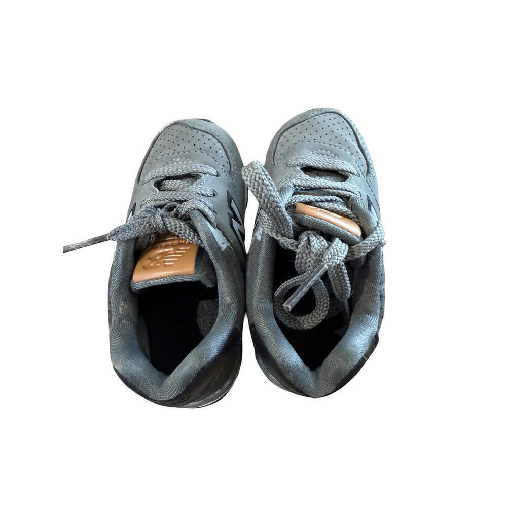 New Balance 574 Baby Shoes Size 5.5 Gray Suede Athletic Sneakers KL574YHI - Picture 3 of 6